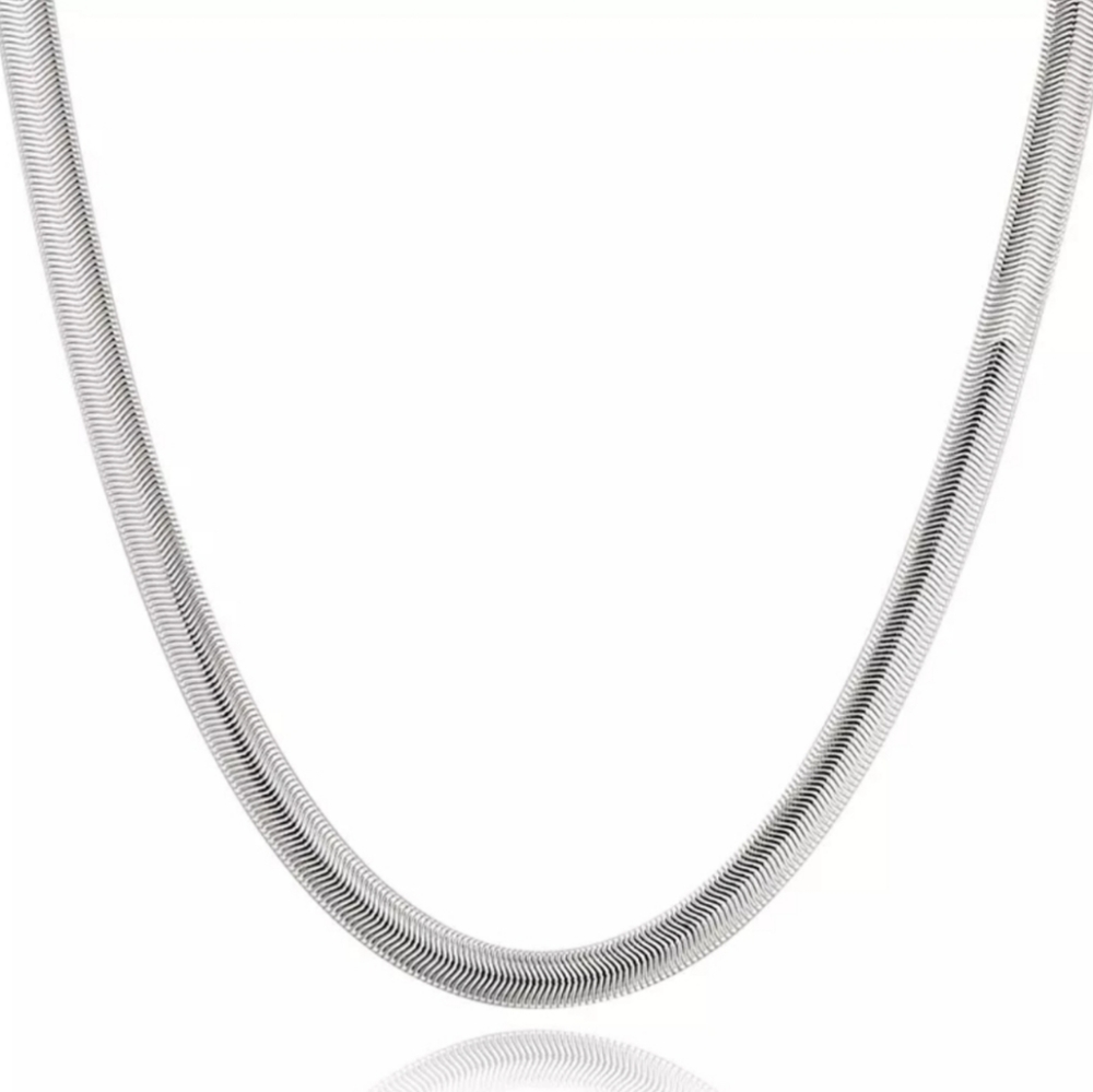 New 925 Sterling silver flat snake chain n… - Picture 3 of 6